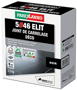 Joint carrelage déco 5046 ELIT - 2,5kg noir - 1 à 6mm - FIN DE SERIE